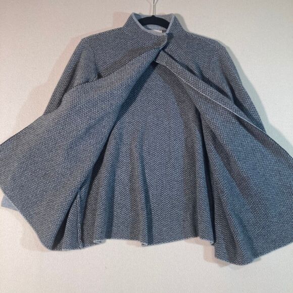 Bendetta B Cardigan Women's Sz M Grey Made in Italy Soft Wool Blend Herringbone‎ - Picture 4 of 12